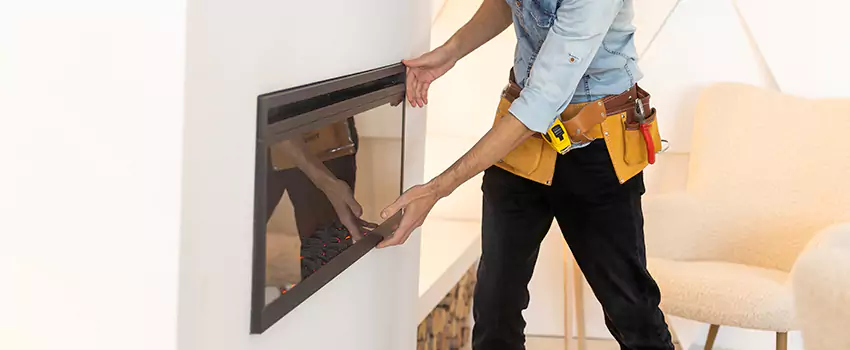 Metal Fireplace Installation in Layton, Utah