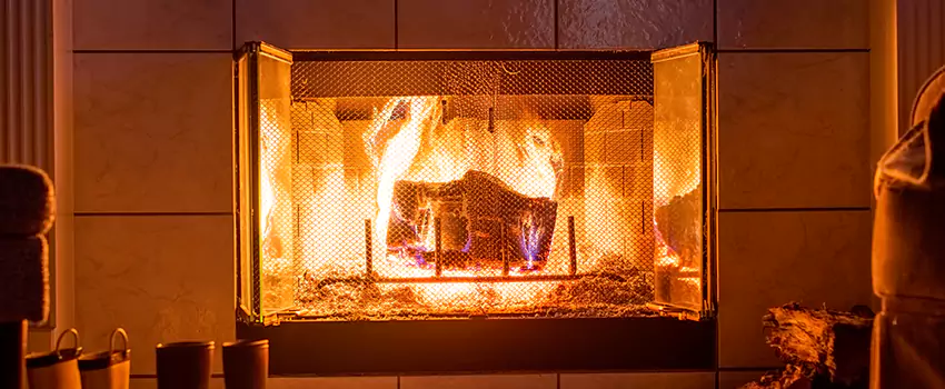 Mendota Hearth Landscape Fireplace Installation in Layton, Utah