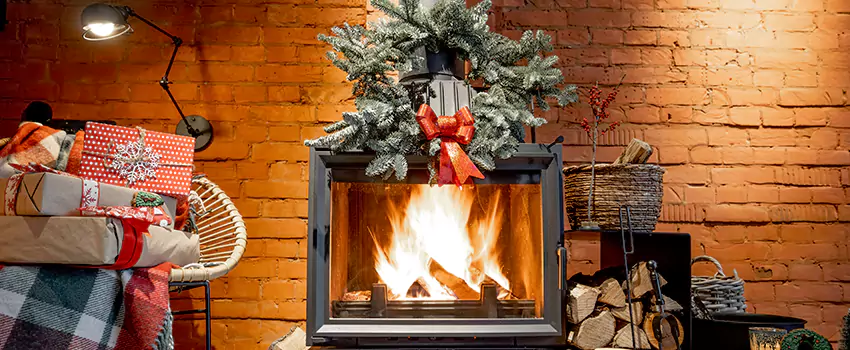 Travis Industries Linear Gas Fireplace Installation in Layton, Utah